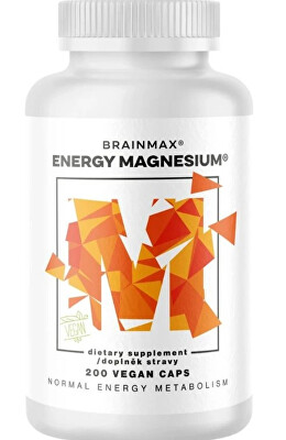BrainMax - Energy Magnesium® - Horčík Malát 200 kapsúl