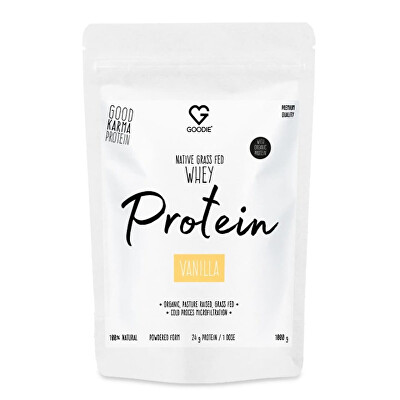 Goodie - Natívny srvátkový proteín GrassFed - Vanilka 1000 g
