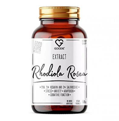 Goodie - Rhodiola rosea - Extrakt rozaviín, salidroside 60 kapsúl