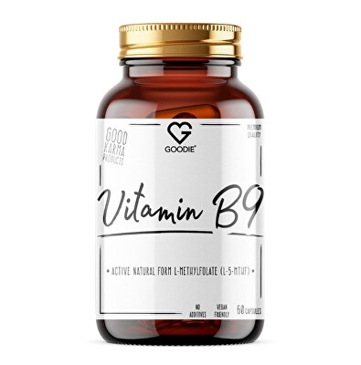 Goodie - Vitamín B9 - Aktívna forma L-metylfolát (5-MTHF) 60 kapsúl