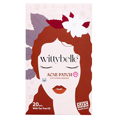 Wittybelle - Hydrogélové náplasti na pupienky - design mačka a labka 20 kusov
