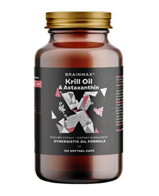 BrainMax - Krill Oil s astaxantínom 100 kapsúl