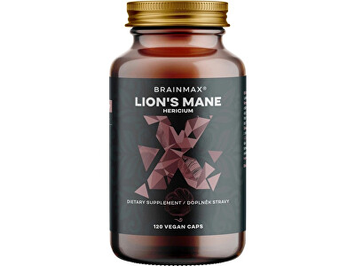 BrainMax - Lion`s Mane - Hericium 120 kapslí