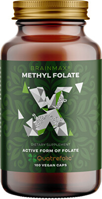 BrainMax - Methyl Folate Kyselina listová v aktivní formě 400 mcg 100 kapslí