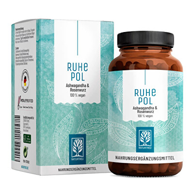 Naturtreu - Ashwagandha a Rhodiola rosea pre pokojnú dušu 120 vegan kapsúl