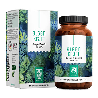 Naturtreu - Síla Algae Omega 3 DHA a EPA olej z mikrořas 60 kapslí