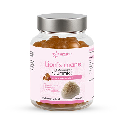 Nutricius - Lions mane gummies 500 mg 60 kusů