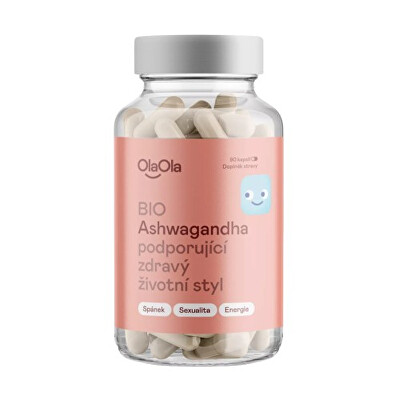 OlaOla - BIO Ashwagandha podporující zdravý životní styl 90 kapslí