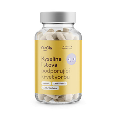 OlaOla - Kyselina listová podporující krvetvorbu 60 kapslí