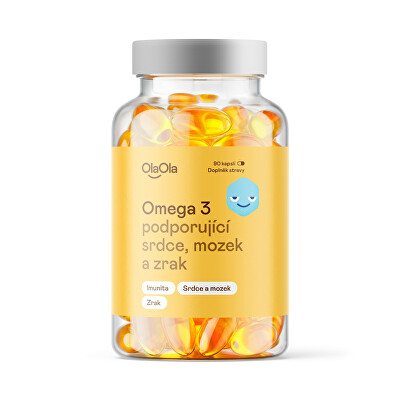 OlaOla - Omega 3 podporující srdce, mozek a zrak 90 kapslí