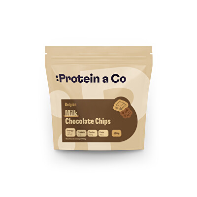 Protein a Co - Mliečna belgická čokoláda - kôstky 200 g