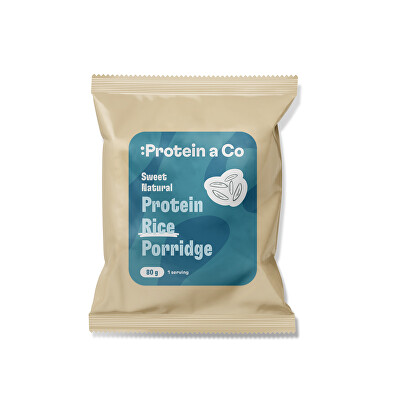Protein a Co - Proteínová ryžová kaša - Sweet natural 80 g