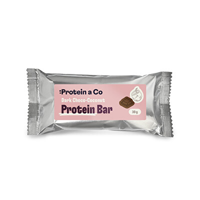 Protein a Co - 2. JAKOST -  Proteinová tyčinka s tmavou kakaovou polevou a náplní s kokosovou příchutí 30 g