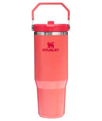 Stanley 1913 - Termoláhev s integrovanou slámkou The IceFlow™ Tumbler 890 ml Hot Coral