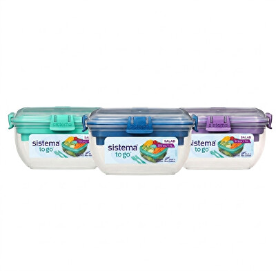Sistema - To Go Krabička s miskou a příborem 1,1 l Mix
