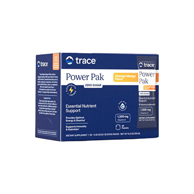 Trace Minerals - Power Pak Elektrolyty Orange Mango 30 sáčků