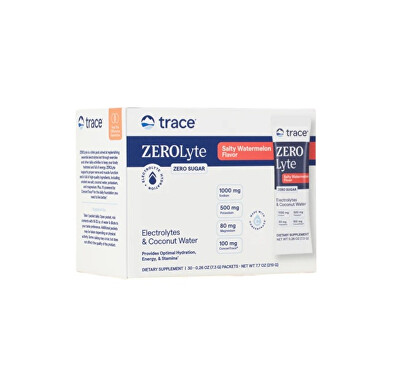 Trace Minerals - ZeroLyte - elektrolyty s příchutí vodní meloun 30 sáčků