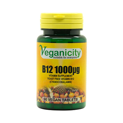 Veganicity - Vitamín B12 1000 mcg 90 vegán tabliet