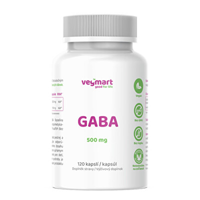 Vegmart - Gaba 500 mg 120 kapslí