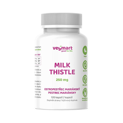 Vegmart - Ostropestřec mariánský 250 mg 120 kapslí
