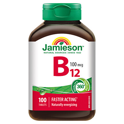Jamieson - Vitamín B12 Methylkobalamin 100 μg 100 tablet