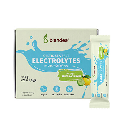 Blendea - Elektrolyty hydratačný nápoj s príchuťou Limeta-citrón 112 g