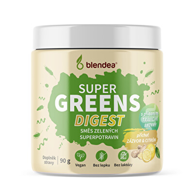 Blendea - Supergreens Digest Zázvor a citron BIO 90 g