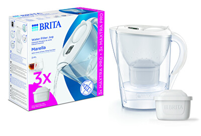 Brita - Filtrační konvice Marella 2,4 l + 3 filtry Maxtra Pro Pure Peformance