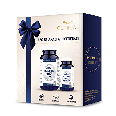 Clinical - Magnesium Chelát B6 100 kapslí + Melatonin Forte Original 30 tablet