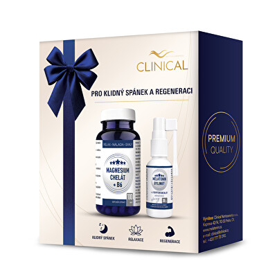 Clinical - Magnesium Chelát B6 100 kapslí + Melatonin spray 30 ml
