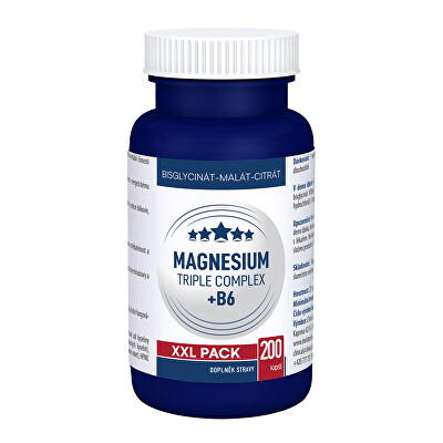 Clinical - Magnesium Triple Complex + B6 XXL pack 200 kapslí
