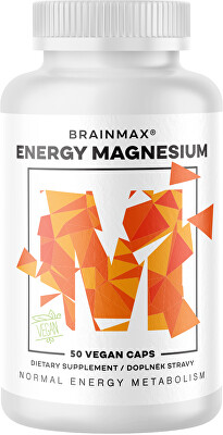 BrainMax - Energy Magnesium® - Hořčík Malát 50 kapslí
