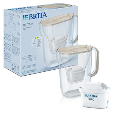 Brita - Filtračná kanvica Style Essential 2,4 l + 1 filter na mäkkú vodu