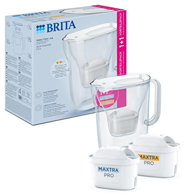 Brita - Filtrační konvice Style Essential 2,4 l Bílá + 2 filtry