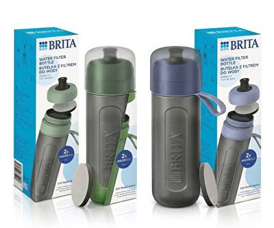 Brita - Filtrační lahev na vodu Fill & Go Active 0,6 l + 2 filtry Micro Disc