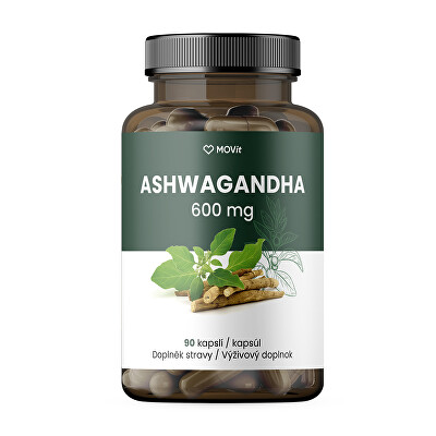 MOVit Energy - Ashwagandha 600 mg Premium 5% withanolidů 90 kapslí