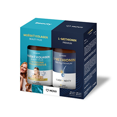 MOVit Energy - Mořský kolagen & L-Methionin Premium 90 kapslí + 90 tablet