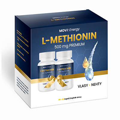 MOVit Energy - Dárkové balení Methionin Premium 500 mg 90 + 90 kapslí