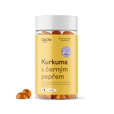 OlaOla - Kurkuma s černým pepřem 60 želé bonbónů