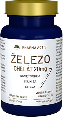 Pharma Activ - Železo chelát 20 mg 90 kapsúl