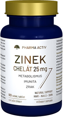 Pharma Activ - Zinok chelát 25 mg 90 tabliet
