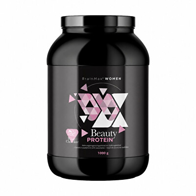 BrainMax - Protein pro ženy s kolagenem, keratinem a vitamíny - Bílá čokoláda 1000 g
