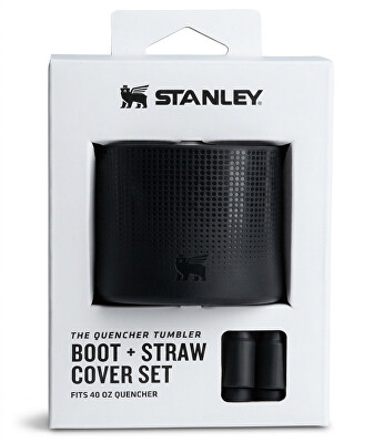 Stanley 1913 - Silikonový obal dna a kryt slámky The Quencher Boot + Straw Topper 1180 ml Black