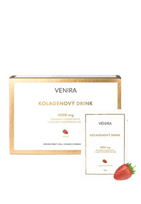 Venira - Kolagenový drink pro vlasy, nehty a pleť - jahoda 30 sáčků