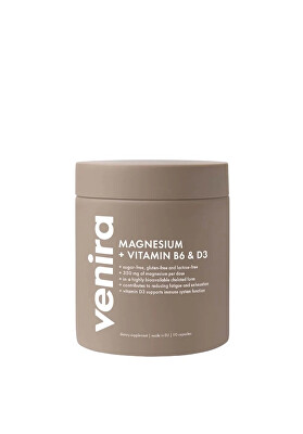 Venira - Magnesium bisglycinát s vitaminem B6 a vitaminem D 90 kapslí