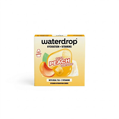 Waterdrop - Microdrink – Šumivá kostka Ice tea s broskví 12 kusů