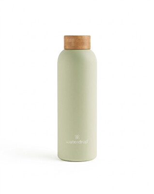 Waterdrop - Termo Nerezová lahev 600 ml - Pastelová olivová matná