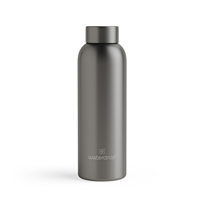 Waterdrop - Termo Nerezová lahev Metalická 600 ml - Antracitová matná