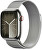 Apple Watch Series 9 Cellular 41 mm Silberner Stahl mit silbernem Milanaise Armband