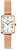 Quadro 20x26 Roman Numerals Date Melrose White Rose Gold DW00100860